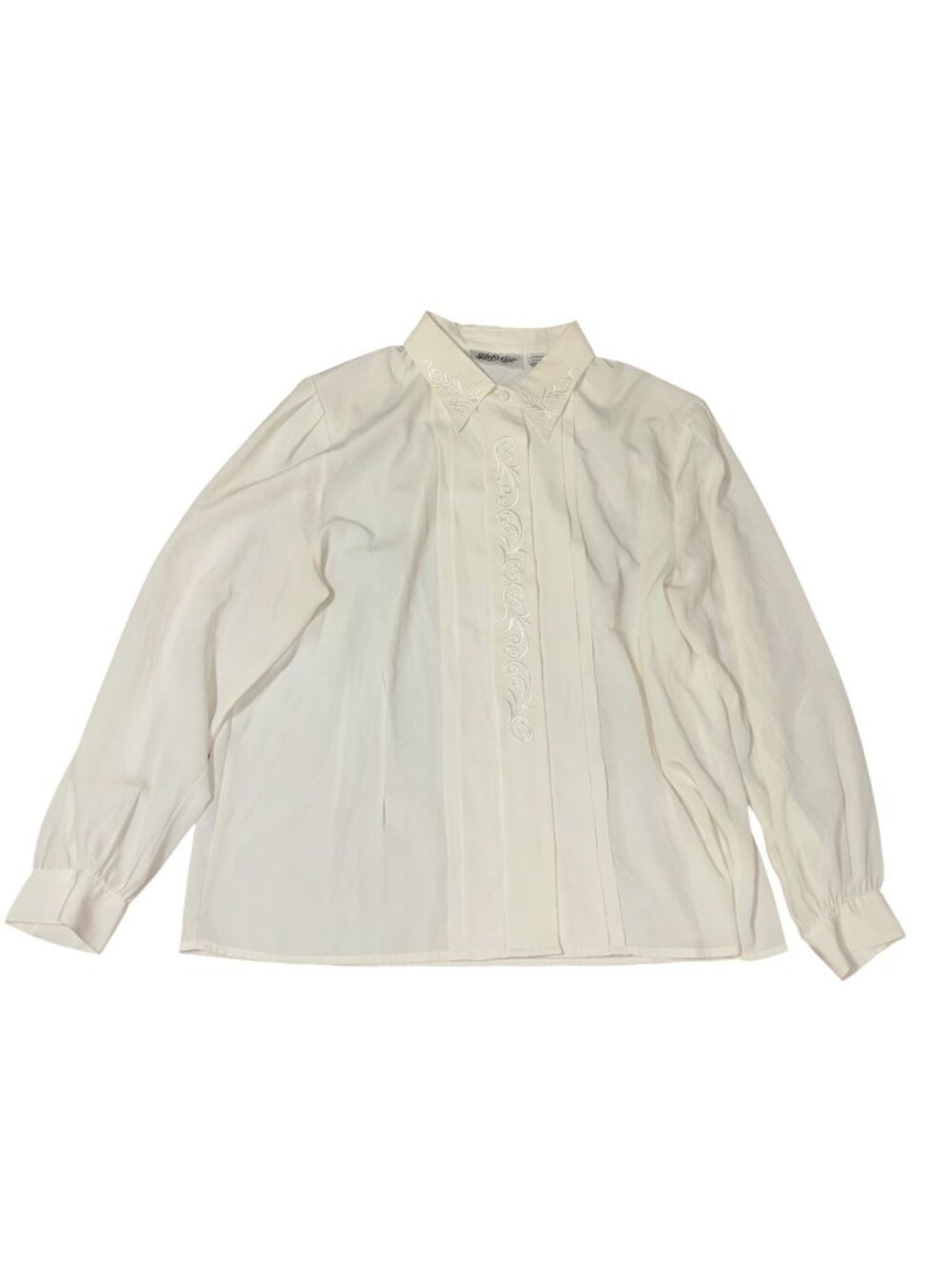 Yves St. Clair Size 18 White Blouse